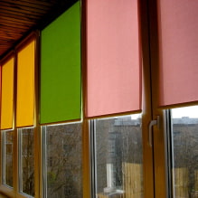 Rollos für Balkon oder Loggia: Typen, Materialien, Farbe, Design, Befestigung-6
