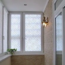 Roller blinds for a balcony or loggia: types, materials, color, design, fastening-7