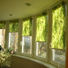 Roller blinds for a balcony or loggia: types, materials, color, design, fastening-8