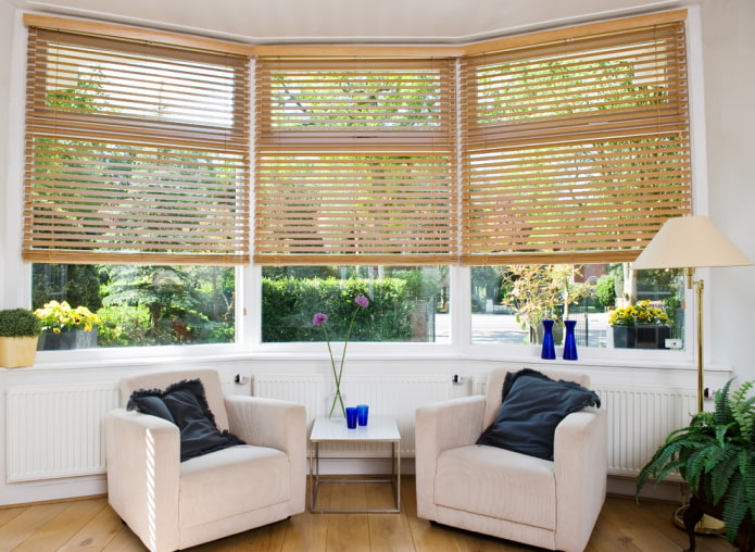 Horizontal blinds - the best photos in the interior, the principle of operation
