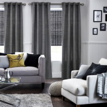 Curtains on eyelets - design features and modern ideas in the interior-8