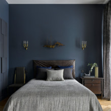 Kék szín a belső térben: kombináció, stílusválasztás, dekoráció, bútorok, függönyök és dekor-4