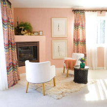 Interior in peach tones: value, combination, choice of finishes, furniture, curtains and decor-0