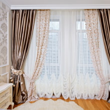 Voile curtains: types, color, combination options, design and decor-5