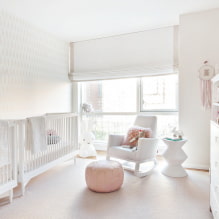 Roman blinds for the nursery: design, colors, combination, decor-0