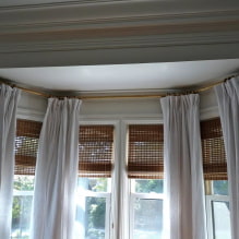 Cornice for a bay window: types, options for attachment points, materials, choice depending on the shape-6
