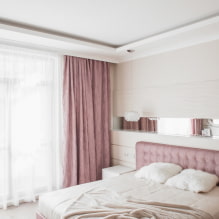 Плафони од гипсаних плоча за спаваћу собу: фотографија, дизајн, врсте облика и структуре-4