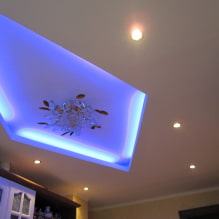 Plasterboard ceilings: photos, types, design, color, lighting, decor, curly, multi-level structures-3