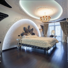 Plasterboard ceilings: photos, types, design, color, lighting, decor, curly, multi-level structures-8