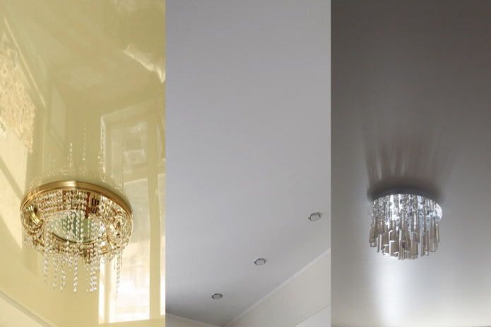 Glossy, matte or satin stretch ceilings: which is better and what's the difference?