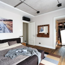Graue Decke im Innenraum: Design, Ansichten (matt, glänzend, satiniert), Beleuchtung, Kombination mit Wänden-2