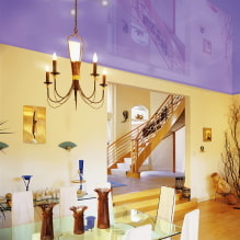 Purple ceiling: design, shades, photo for stretch and false ceiling-2