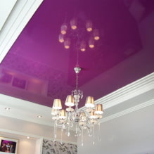 Purple ceiling: design, shades, photo for stretch and false ceilings-3