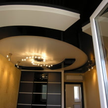 Shaped ceiling: design, types (stretch, plasterboard, etc.), geometric, curved shapes-0