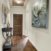 Ceiling in the corridor: types, color, design, figured structures in the hallway, lighting-0
