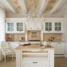 Types of ceiling decor: beams, fillets, stucco moldings, stickers, moldings, painting, frescoes, photo printing, etc.-5
