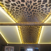 Textured stretch ceiling: imitation of wood, plaster, brocade, mirror, concrete, leather, silk, etc.-0