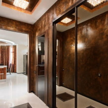 Decorative plaster in the hallway and corridor: types, colors, modern design ideas-4
