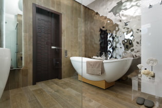 Зидна декорација у купатилу: врсте, могућности дизајна, боје, примери декора