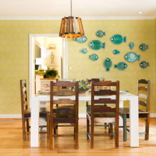 Wandfarbe in der Küche: Tipps zur Auswahl, die beliebtesten Farben, Kombination mit einem Set-2