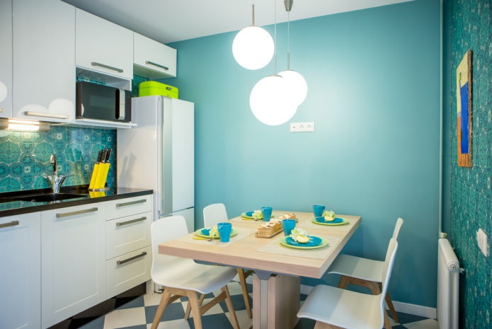 Wandfarbe in der Küche: Tipps zur Auswahl, die beliebtesten Farben, Kombination mit dem Headset