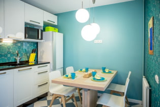 Wandfarbe in der Küche: Tipps zur Auswahl, die beliebtesten Farben, Kombination mit einem Set
