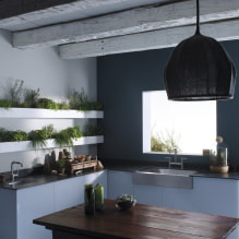 Зидови у кухињи: опције завршне обраде, избор стила, дизајн, нестандардна решења-4