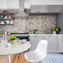 Wände in der Küche: Veredelungsoptionen, Stilwahl, Design, nicht standardmäßige Lösungen-7