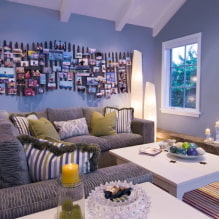 Wall decoration with photographs: design, location, theme, photo in the interior of rooms-5