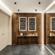 Огледало у ходнику и ходнику: погледи, дизајн, избор локације, осветљење, боја оквира-1