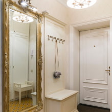 Огледало у ходнику и ходнику: погледи, дизајн, избор локације, осветљење, боја оквира-5