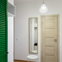 Огледало у ходнику и ходнику: погледи, дизајн, избор локације, осветљење, боја оквира-8