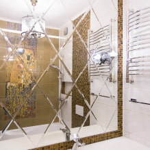 Spiegel mit Facette: Foto, Abschrägungsmöglichkeiten, Design, Form, Lage im Innenraum-0