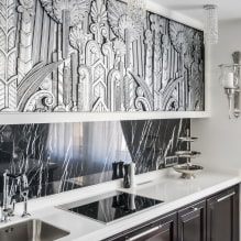 Panels for the kitchen: types, choice of location, design, drawings, photos in various styles-3