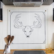 Panels for the kitchen: types, choice of location, design, drawings, photos in various styles-7