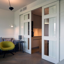 Türen im skandinavischen Stil: Typen, Farbe, Design und Dekor, Auswahl an Zubehör-1