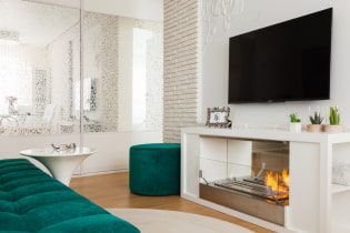 TV over the fireplace: views, choice of location, examples in different styles