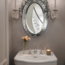 Mirror in the interior: types, location options, forms, design, drawings, frame decor-1