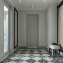Gray doors in the interior: types, materials, shades, design, combination with the floor, walls-5