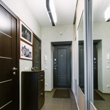 Wengetüren im Inneren der Wohnung: Fotos, Ansichten, Design, Kombination mit Möbeln, Tapete, Laminat, Sockel-1
