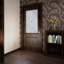 Wenge doors in the interior of the apartment: photos, views, design, combination with furniture, wallpaper, laminate, plinth-7