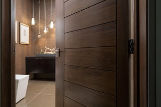 Wenge doors in the interior of the apartment: photos, views, design, combination with furniture, wallpaper, laminate, plinth