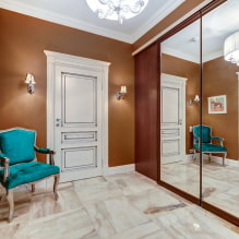 White doors in the interior: types, design, fittings, combination with the color of the walls, floor-3