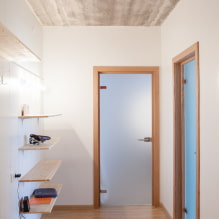 Doors to the hallway and corridor: types, design, color, combinations, photos in the interior-3