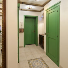Doors to the hallway and corridor: types, design, color, combinations, photos in the interior-5