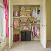 Doors to the dressing room: types, materials, design, color-7