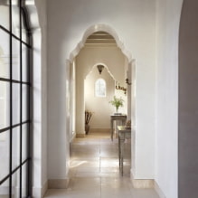 Arch in the hallway and corridor: types, location, choice of material, shape, design-2