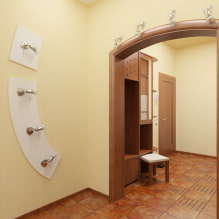 Arch in the hallway and corridor: types, location, choice of material, shape, design-3