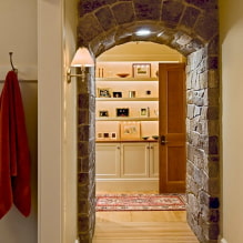 Arch in the hallway and corridor: types, location, choice of material, shape, design-4