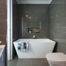 Niches in the bathroom: options for filling, choosing a location, design ideas-6